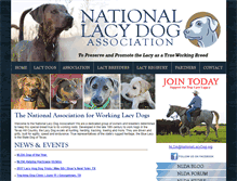 Tablet Screenshot of nationallacydog.org
